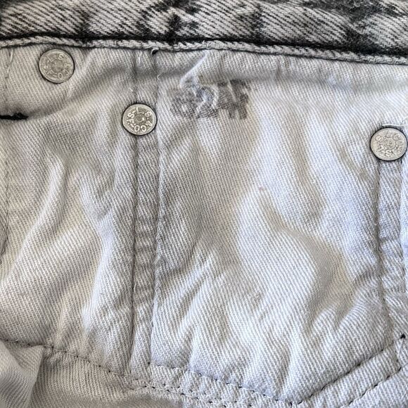 Vintage LEVI'S 501 Jeans Men’s 38x34 Straight Leg Black Acid Wash Denim MADE USA - Picture 13 of 16